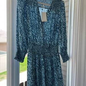 Rails Blue Bishop Sleeve Sundress